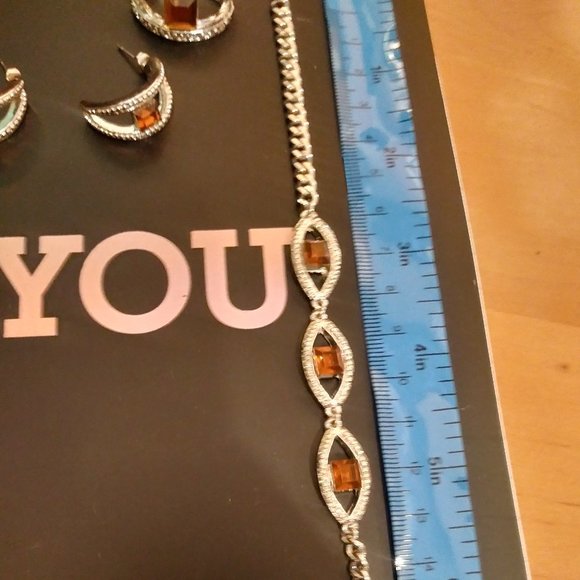 AMBER PENDANT > EARRINGS AND BRACELET SET > VIDEO! - Picture 4 of 4